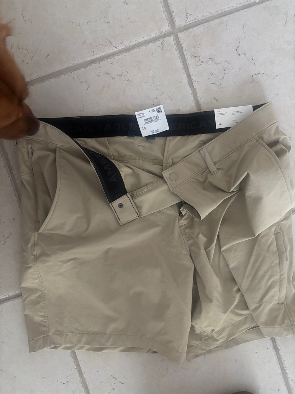American Eagle Outfitters Men's Tan Athletic Shorts
